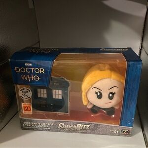 BBC Super Blitz Doctor Who 13th Doctor Plush And Tardis Coaster  #4965 Of 5500